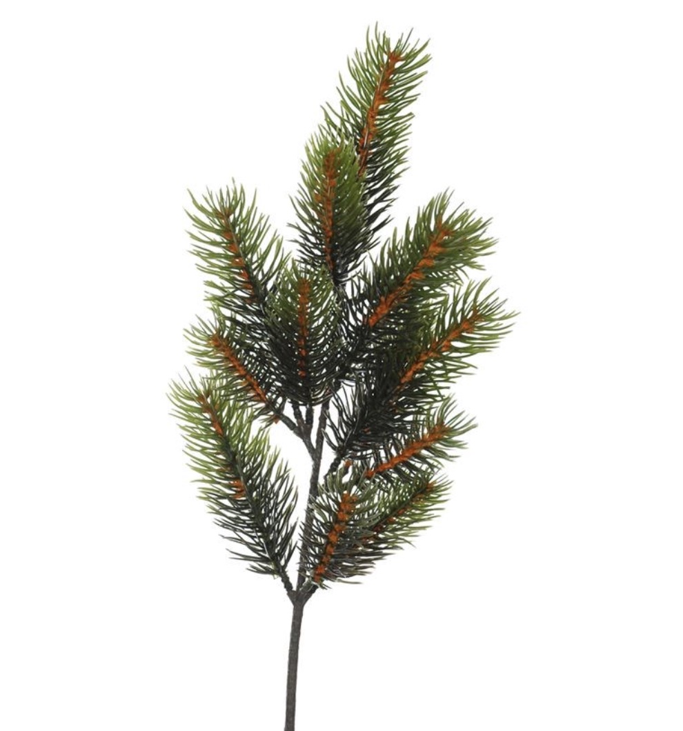 Pine spray w/13 tips green - Decoris