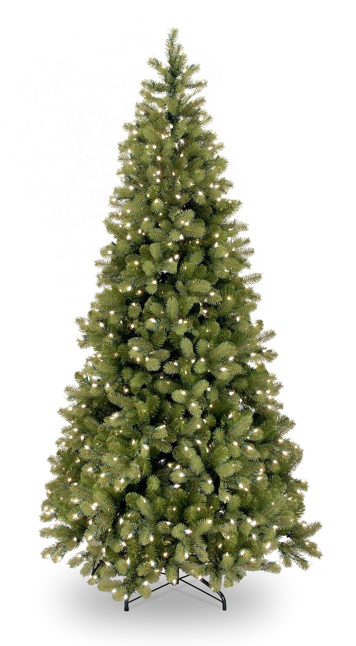 Poly Bayberry Slim kunstkerstboom Hinged 228 cm met 500 LED Power Connect - National Tree Company