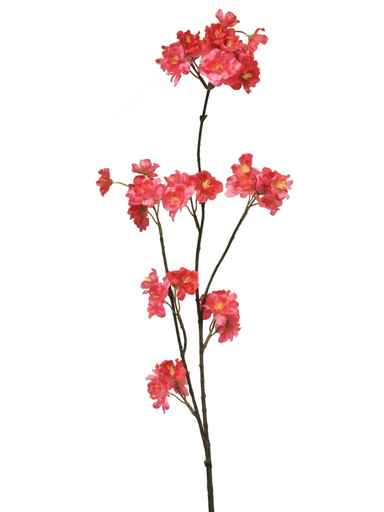 Prunus Malaga spray red 84 cm kunstbloemen