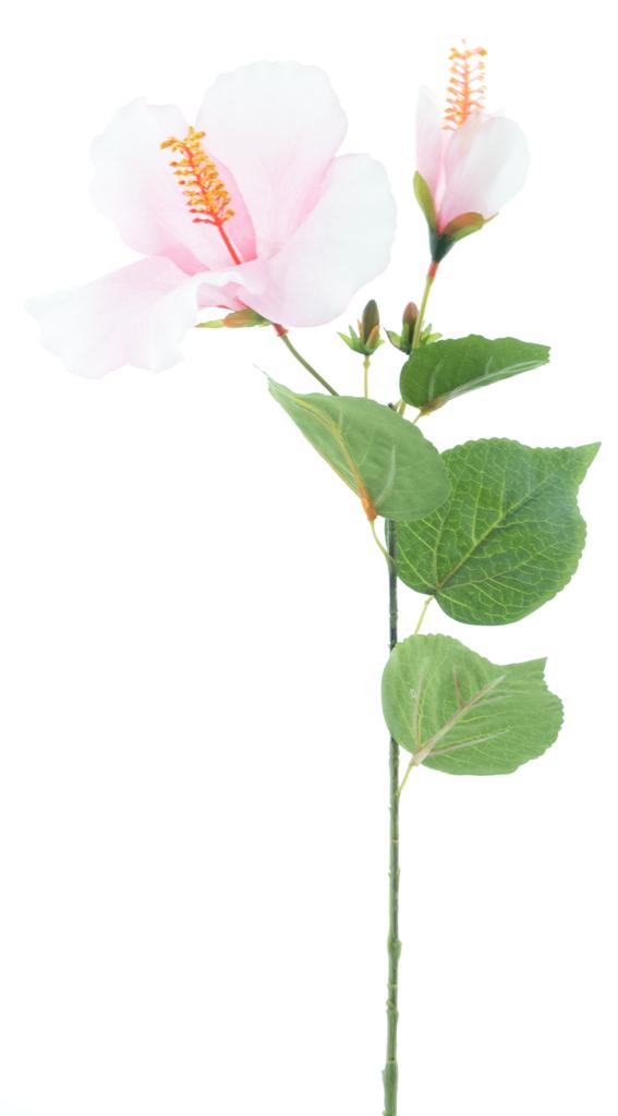 Hibiscus spray pink 64 cm kunstbloemen
