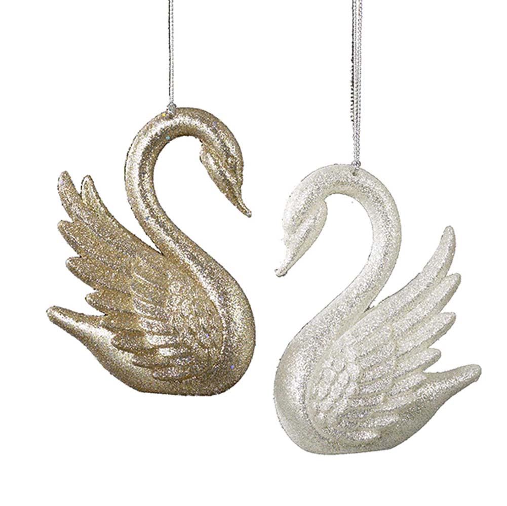 Gold/Silver Swan 4 Inch - Kurt S. Adler
