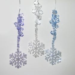 Plastic Snowflake Drop - Kurt S. Adler