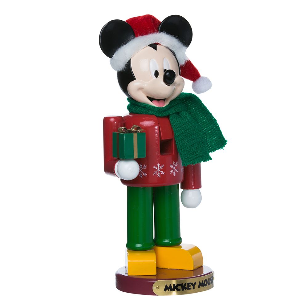 Mickey With Present Nutcracker 10 Inch Kurt S. Adler