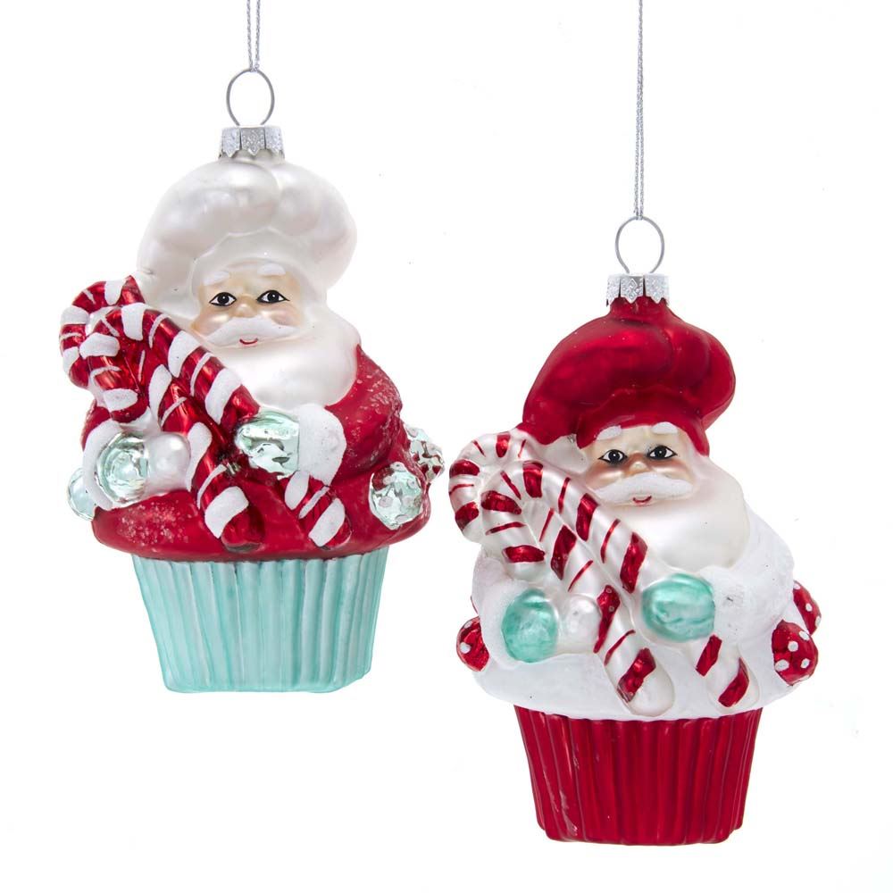 Santa Cupcake 4.75 Inch