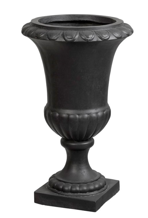 Vase french versailles zwart 46x76 cm