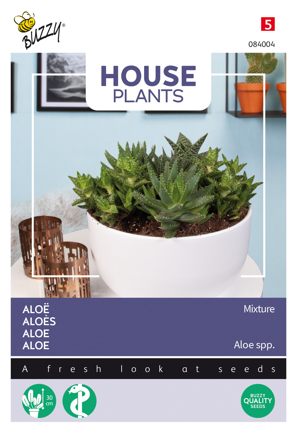 Buzzy® House Plants Aloë gemengde soorten