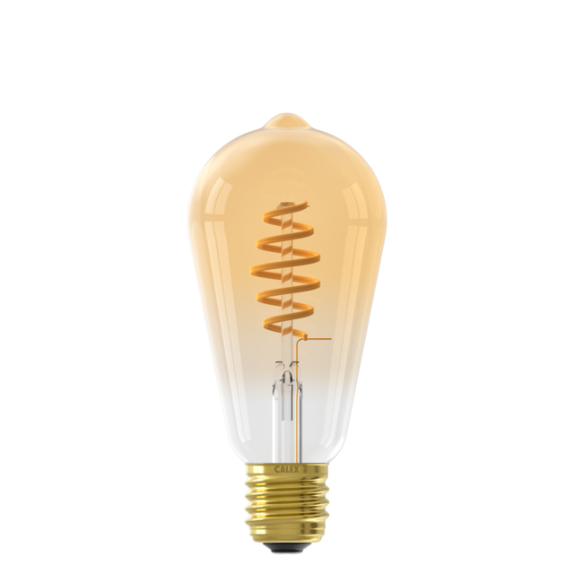 Calex BT Mesh Smart LED Frex-Filament Goud Rustieklamp ST64 E27 7W 550lm 1800-6500K