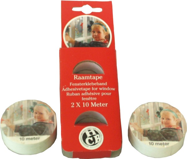 BLISTER A 2 ROL RAAMTAPE WIT 18MMX10MTR - Anna's Collection