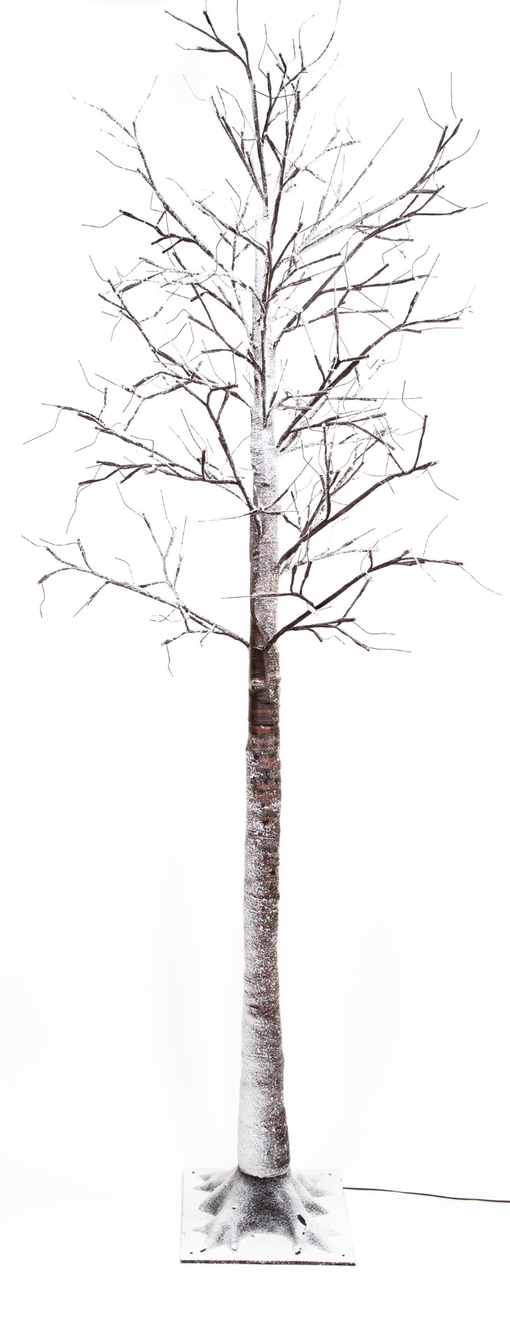 Led Birch Tree Brown With Snow 204L/200Cm Led Classic Warm -