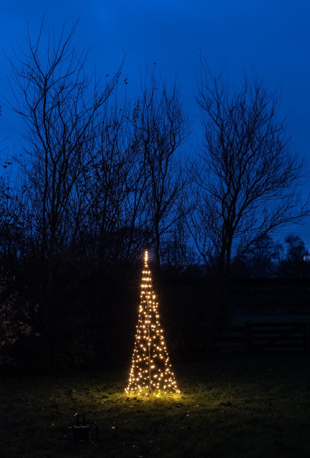 Tree With Star On Pole diameter70X200 cm 236 Led Classic Warm - Anna's Collection