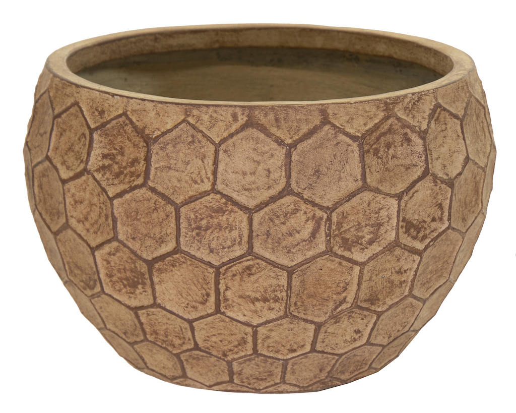 Yara Bowl Low Sand D56H36.5 cm bloempot - MCollections