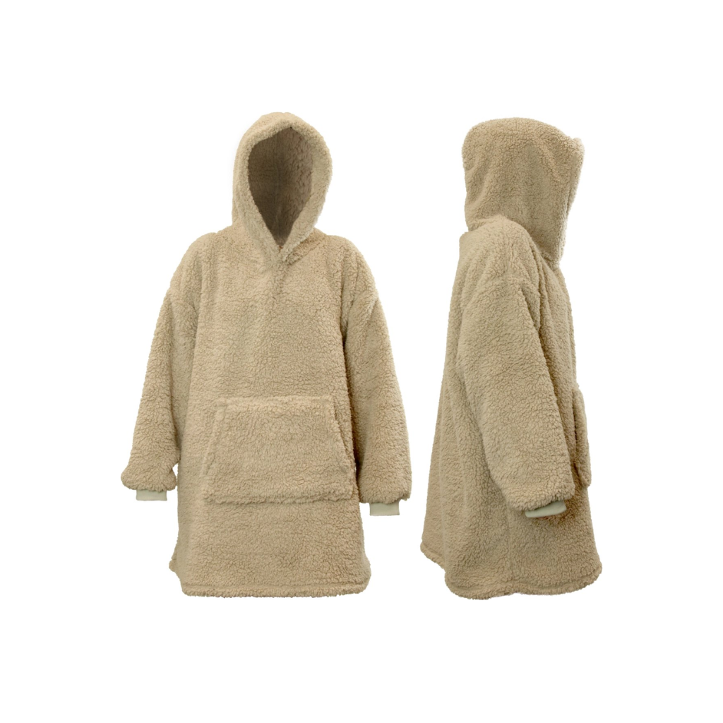 Hoodie Teddy chateau grijs 70x50x87 cm Unique Living