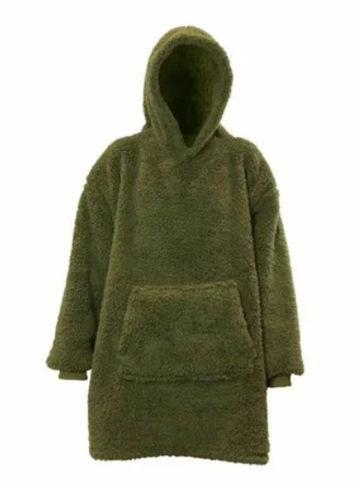 Unique Living - Oversized Hoodie Teddy - Winter Green - 70x50x87cm - One size
