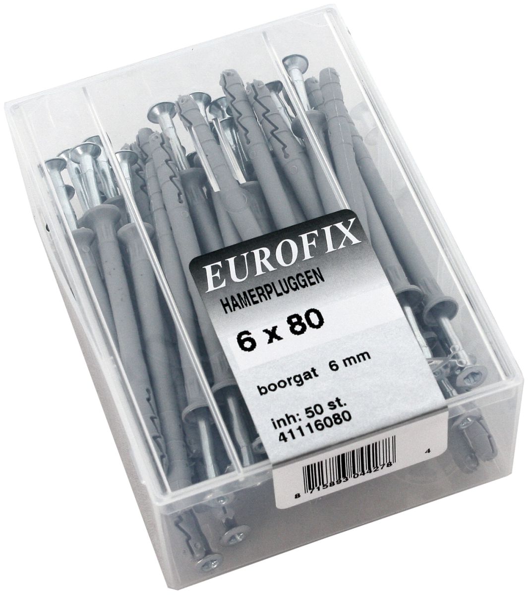 Eurofix kozijnplug 8.0x100 25ST - Eurofix