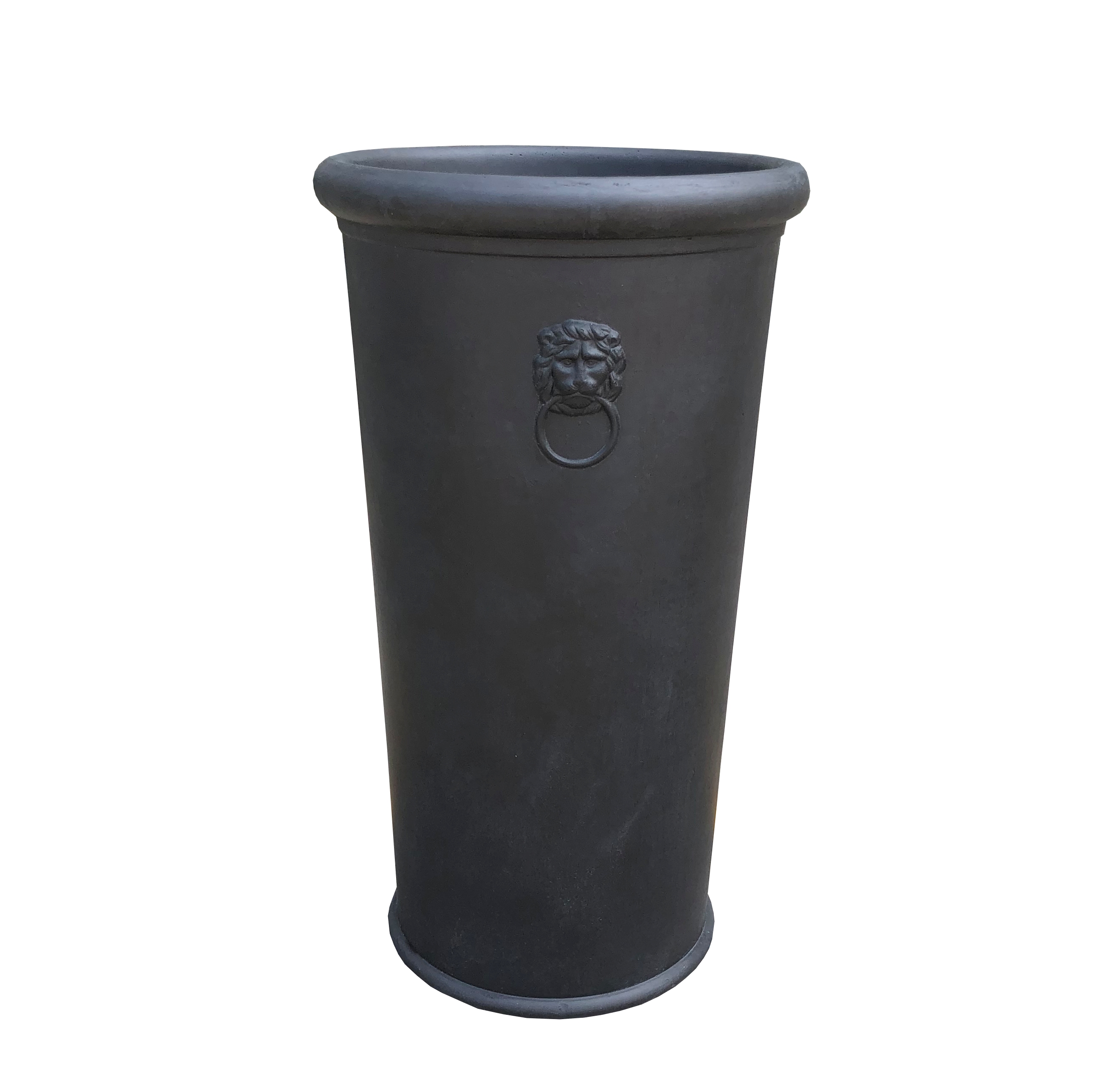 Bloempot windsor round tall zwart 36x65 cm