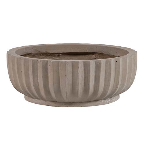 Bloempot adelaide round bowl taupe 53x20 cm