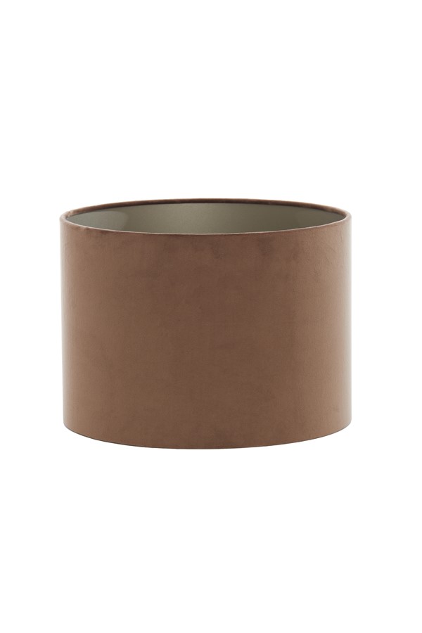 Light&living Kap cilinder 30-30-21 cm VELOURS chocolade bruin