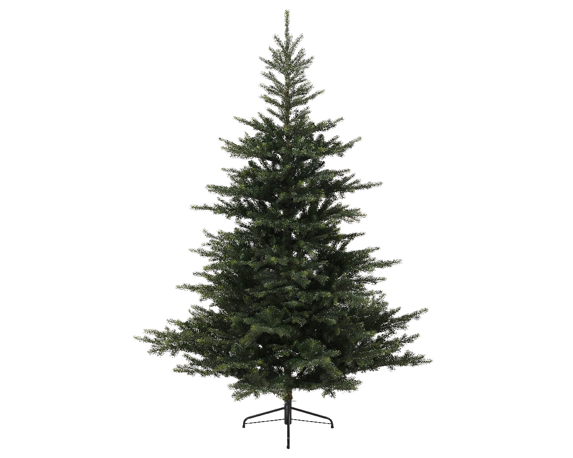 Everlands Kunstkerstboom Grandis Fir hinged tree dia 182 cm hoogte 300 cm - 