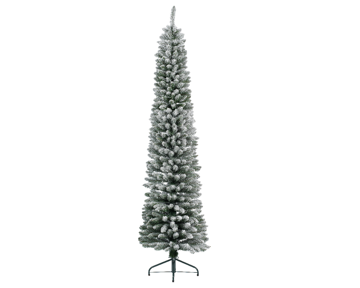 Pencil Pine Snowy  kunstkerstboom | smal | wit/sneeuw | 240cm
