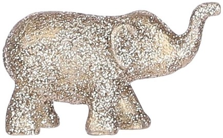 Kaarthouder olifant l6,5b2,5h4 cm goud - Christmas House