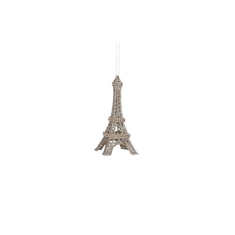 Ornament Eiffeltoren goud - h5,5xd3cm - House of Seasons