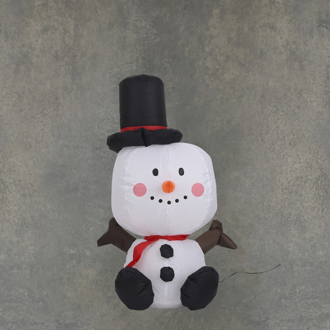 Luca Lighting - Inflatable snowman white IP44 - h80cm