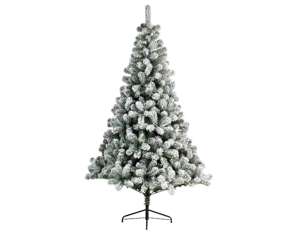 Everlands Kunstkerstboom Imperial pine snowy h150 cm groen/wit - 