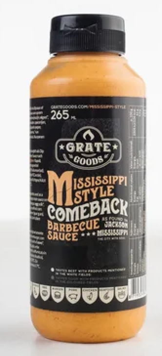 Grate Goods Mississippi Comeback Barbecue Sauce Knijpfles 265ml