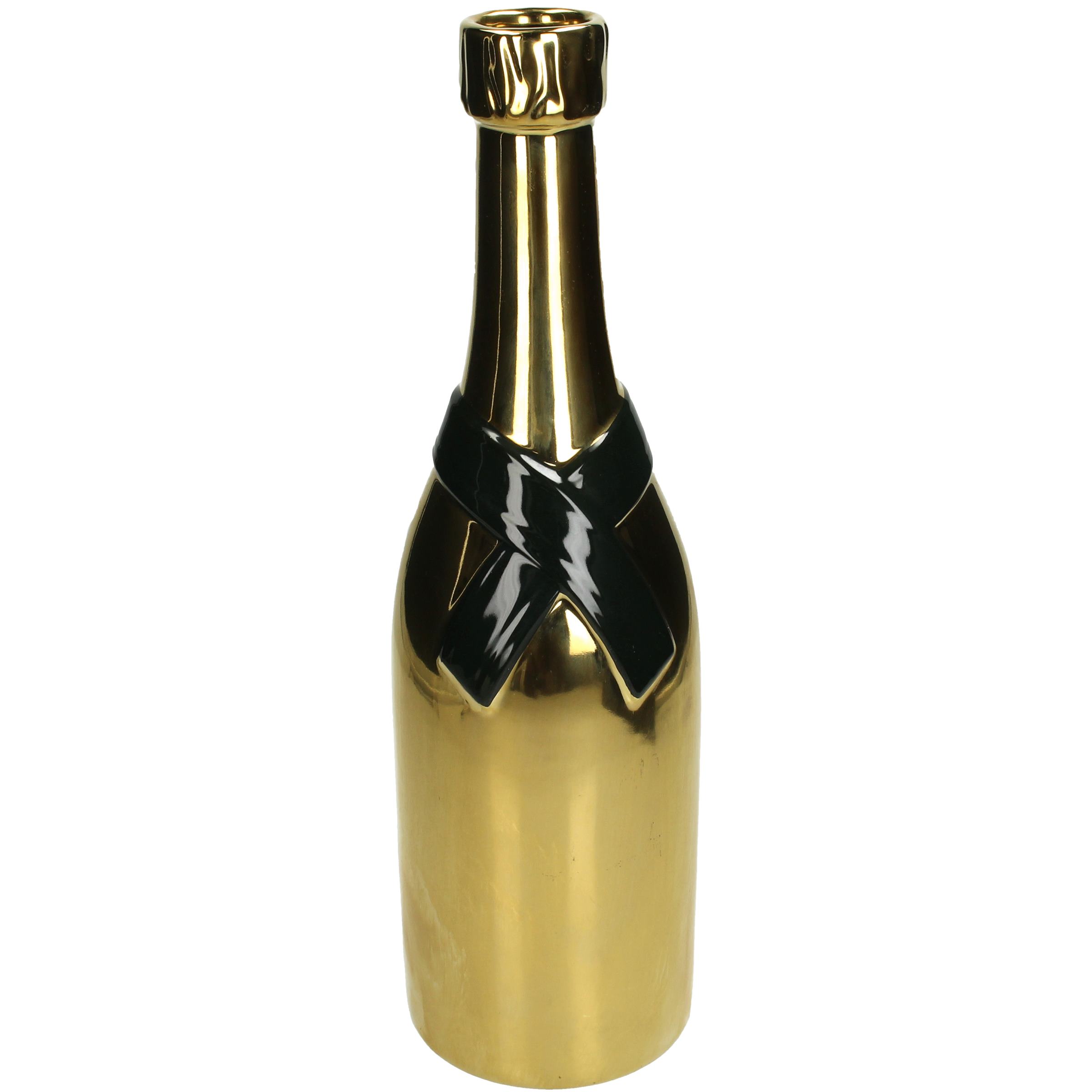 Vaas - champagnefles - fijn aardewerk - Kersten - 39x11x12 cm