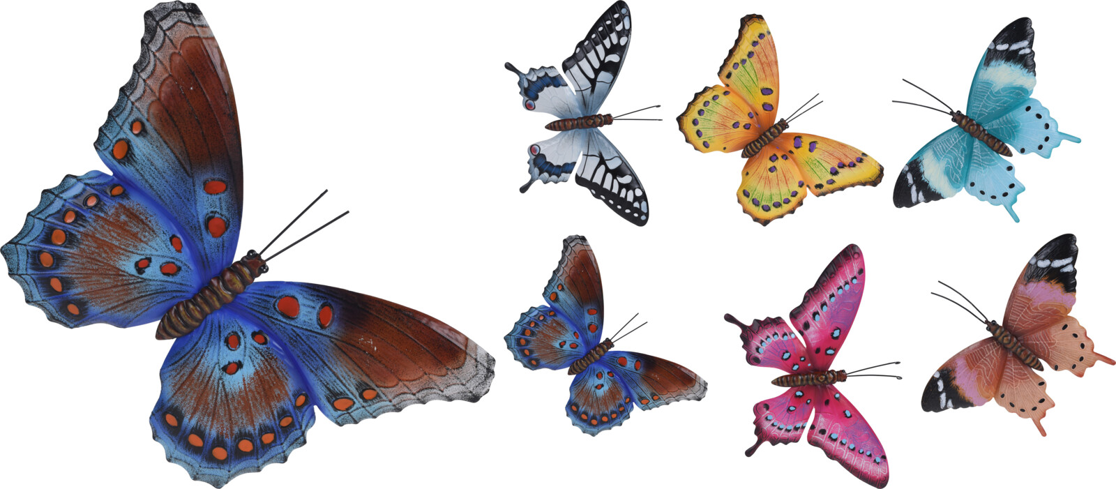 Pro Garden Muurdecoratie vlinder 25x37cm ( per stuk (1 stuk) assorti