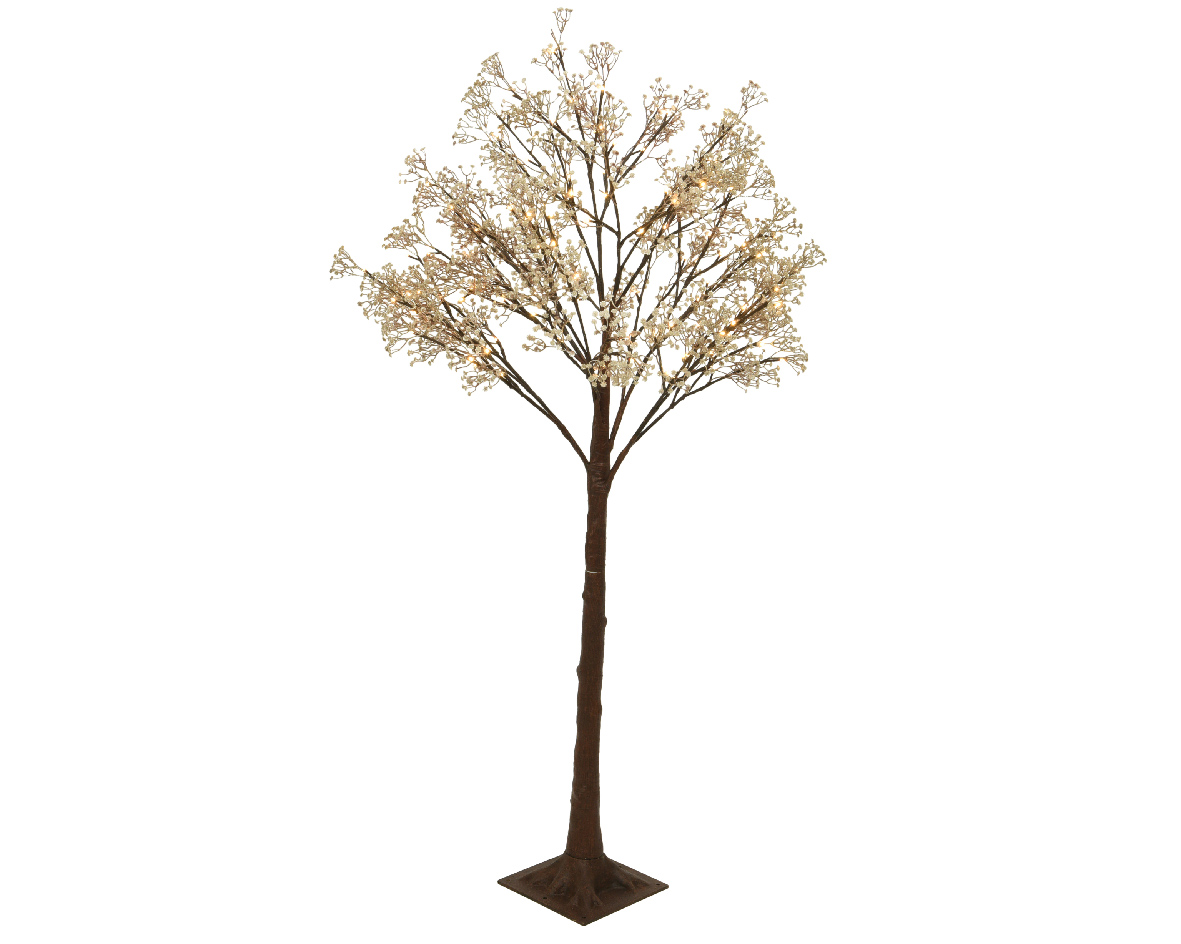 LED boom met bloem - 150 cm - warm wit