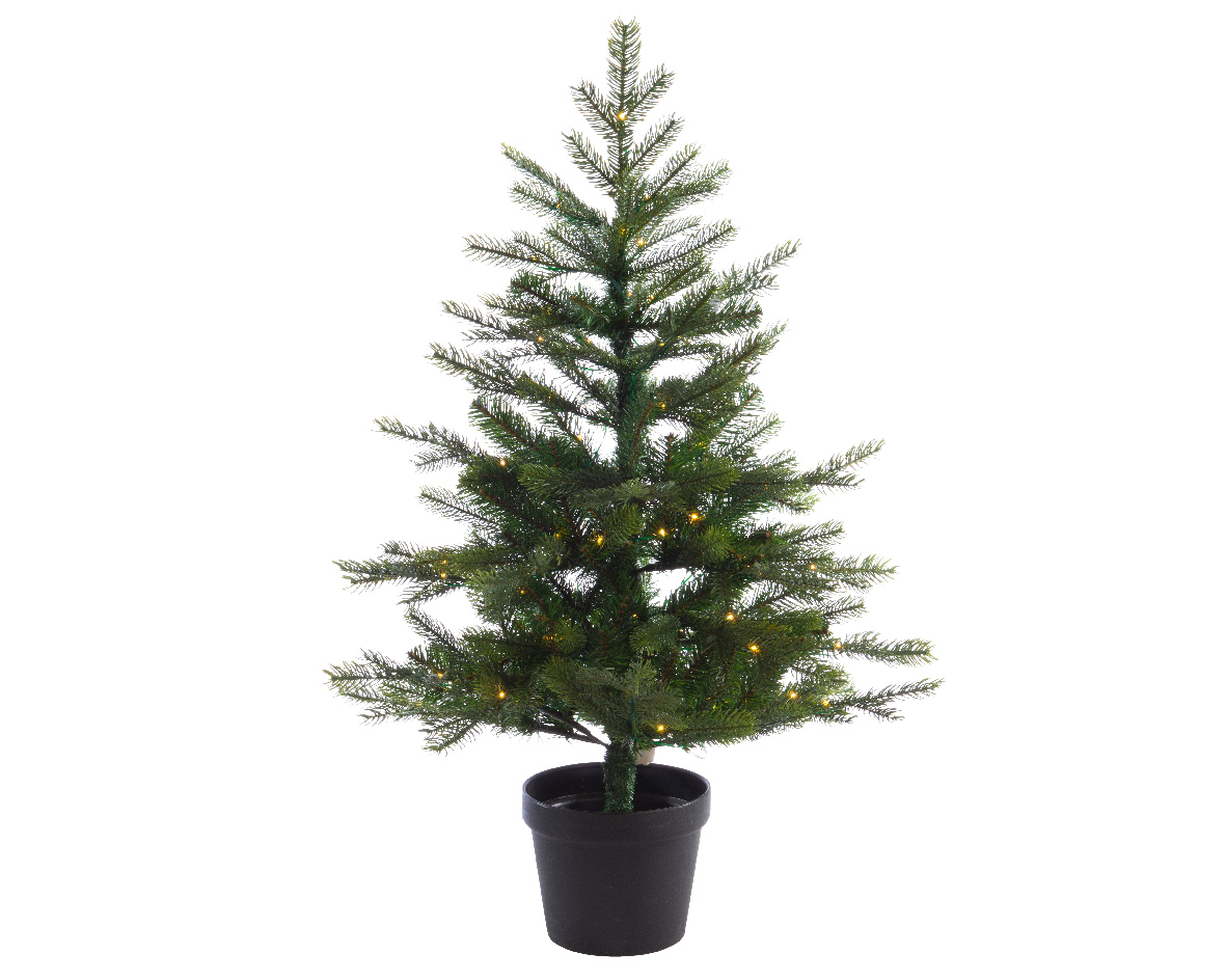 Mini kerstboom tafelboom 120 cm Grandis pot tree - Everlands