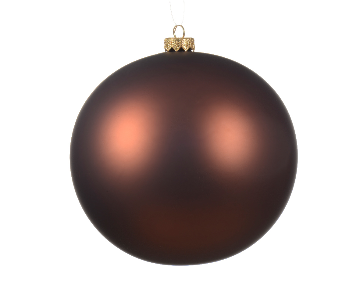 Kerstbal glas d15 cm espresso I kerst - Decoris