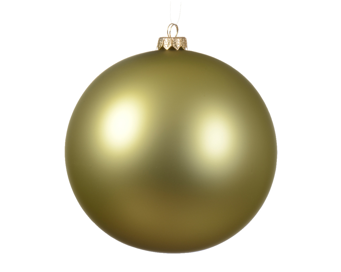 Kerstbal glas d15 cm pistache I kerst - Decoris