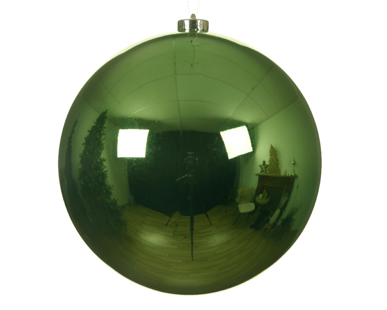Kerstbal plc d14 cm mistletoe groen kerstDecoris