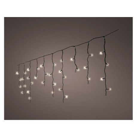 Led icicle lights twinkle 490 led klass iek warm Decoris