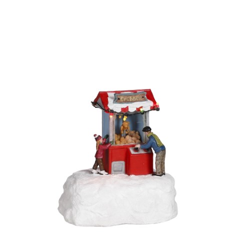 Luville - Claw machine battery operated - l13,5xb10,5xh15,5cm - Kersthuisjes & Kerstdorpen