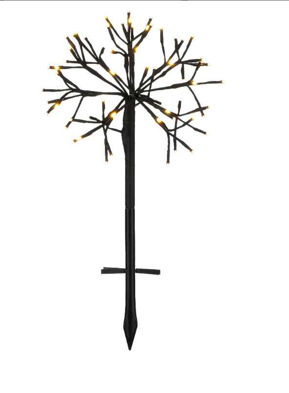 Garden stake dandelion black Luca Lighting - Luca