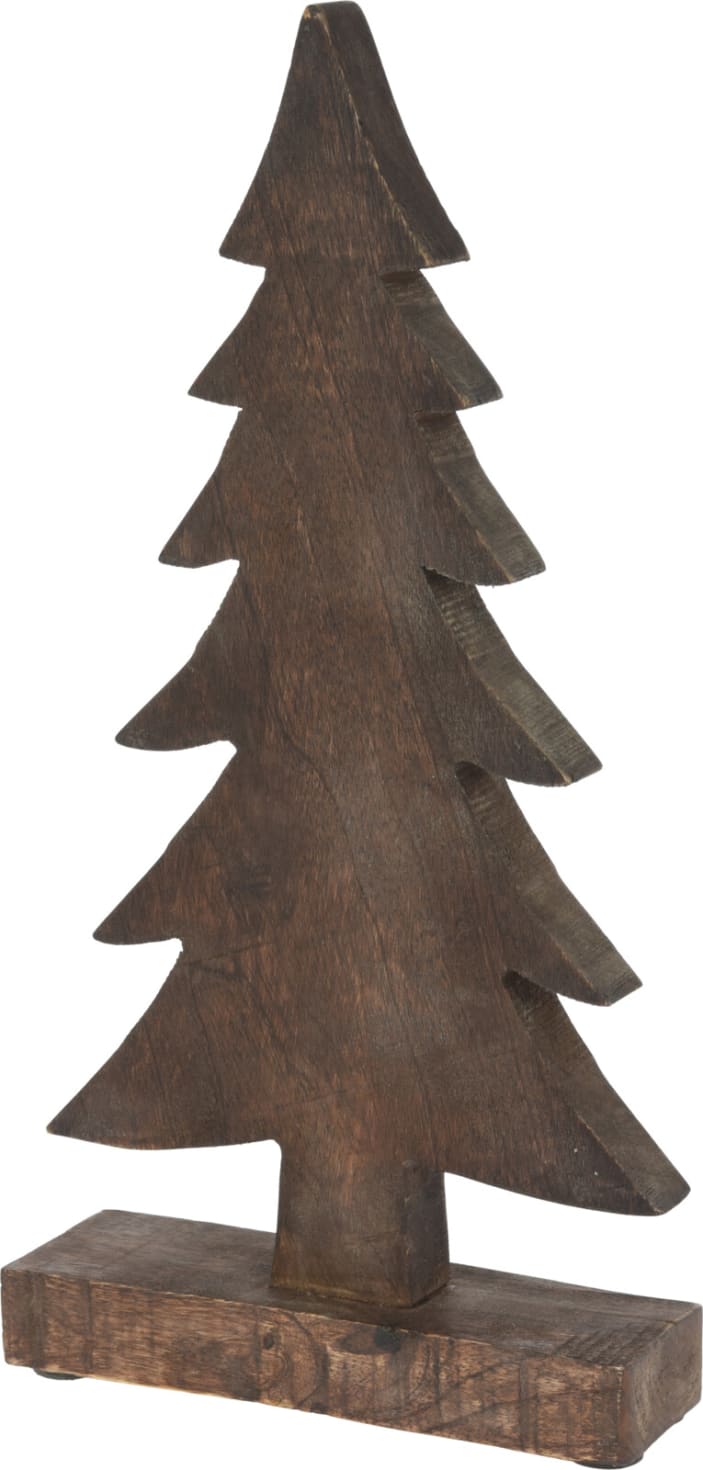 Kerstboom 33 cm Hout Gebrand - Nampook