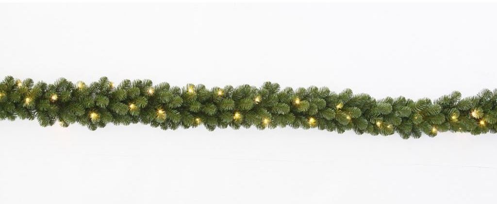 Alaskan Pine guirlande slinger 270 x 20 cm met warm LED kerstboom - Holiday Tree