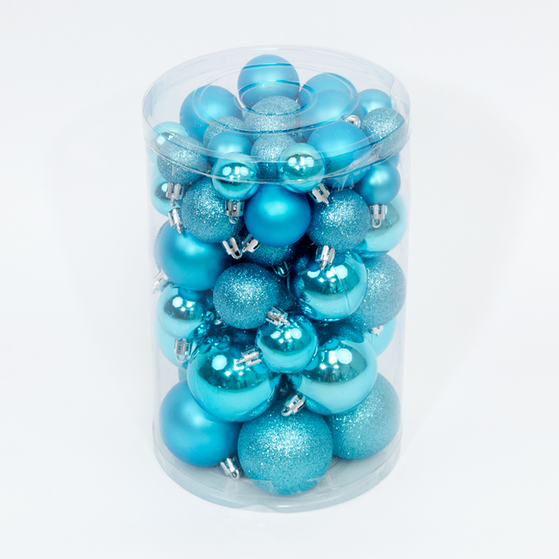 57 Onbreekbare kerstballen mix blauw classic - Oosterik Home