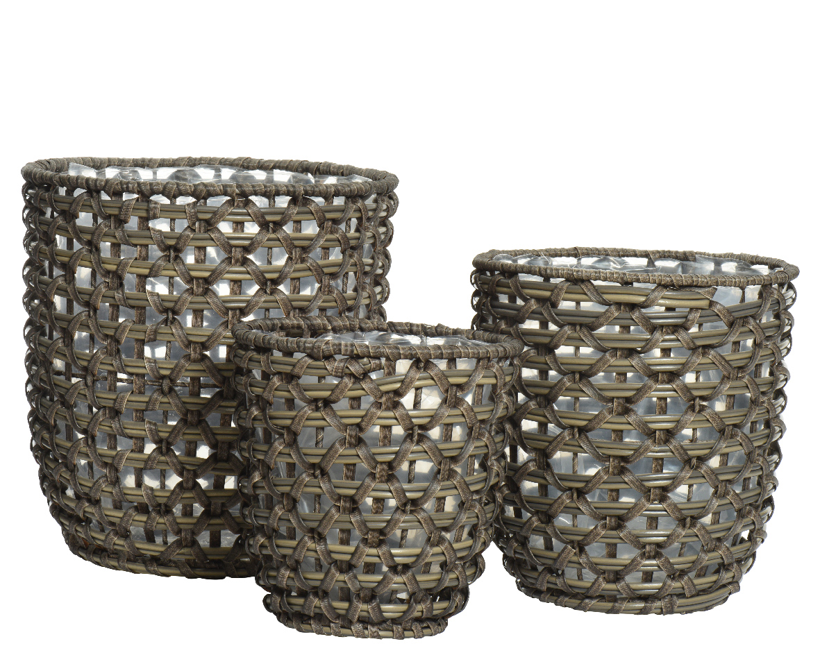 Nikki Planter S Wicker Bruin