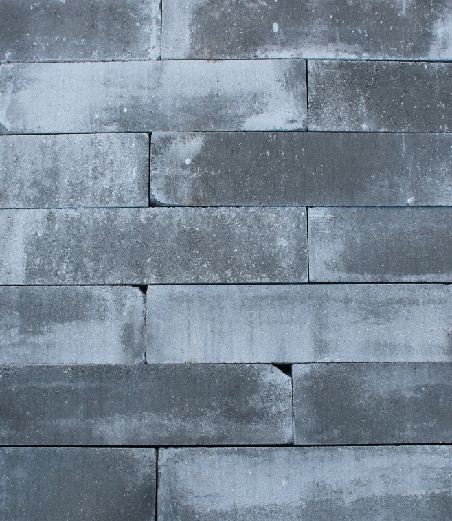 Stapelblok grijs/zwart 15x15x60 cm