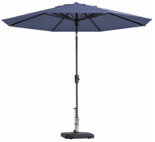 Stokparasol tenerife diameter 300 cm safier blue zonwering