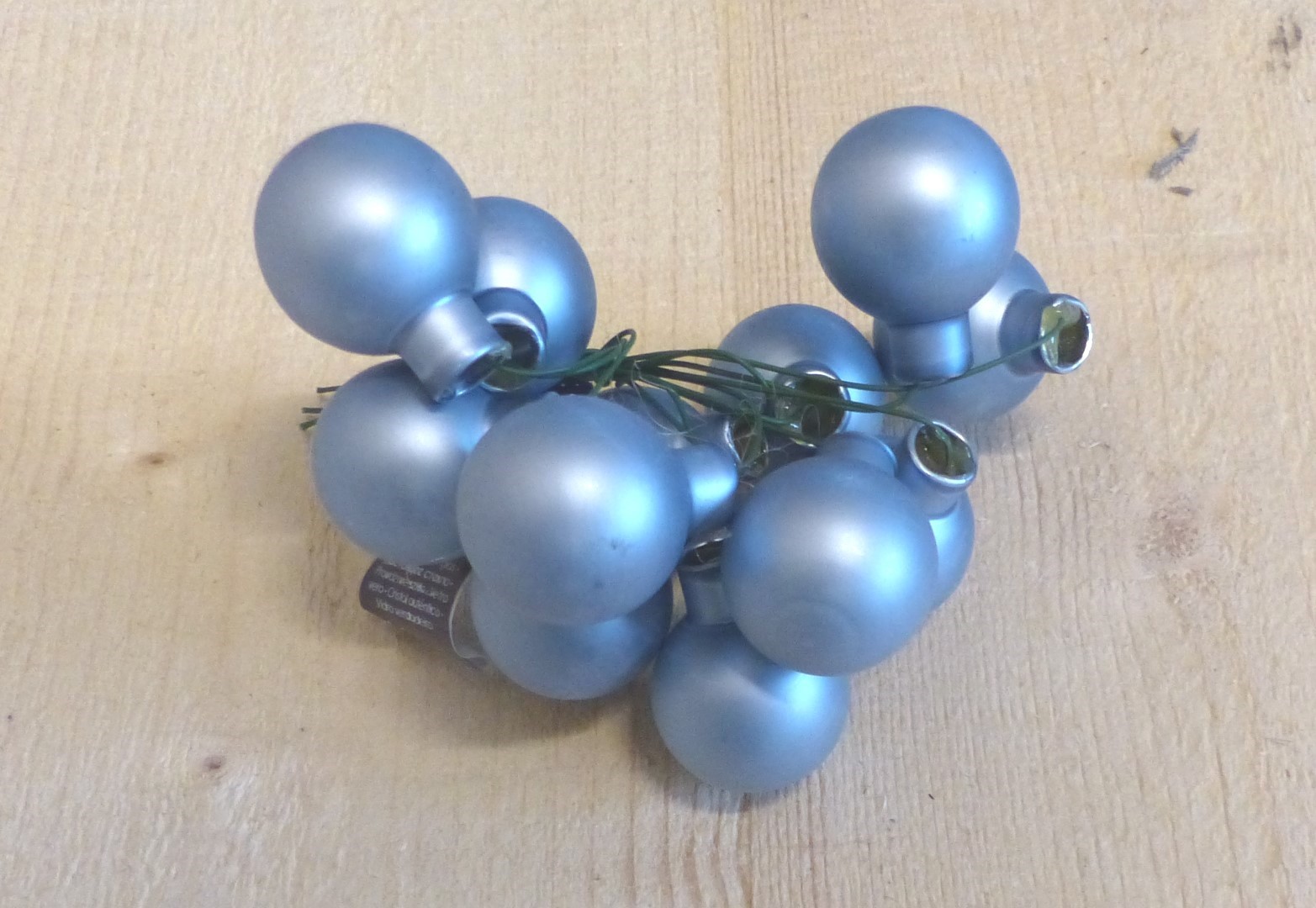 Kerstballetjes glasballetjes lichtblauw mat - Warentuin Mix