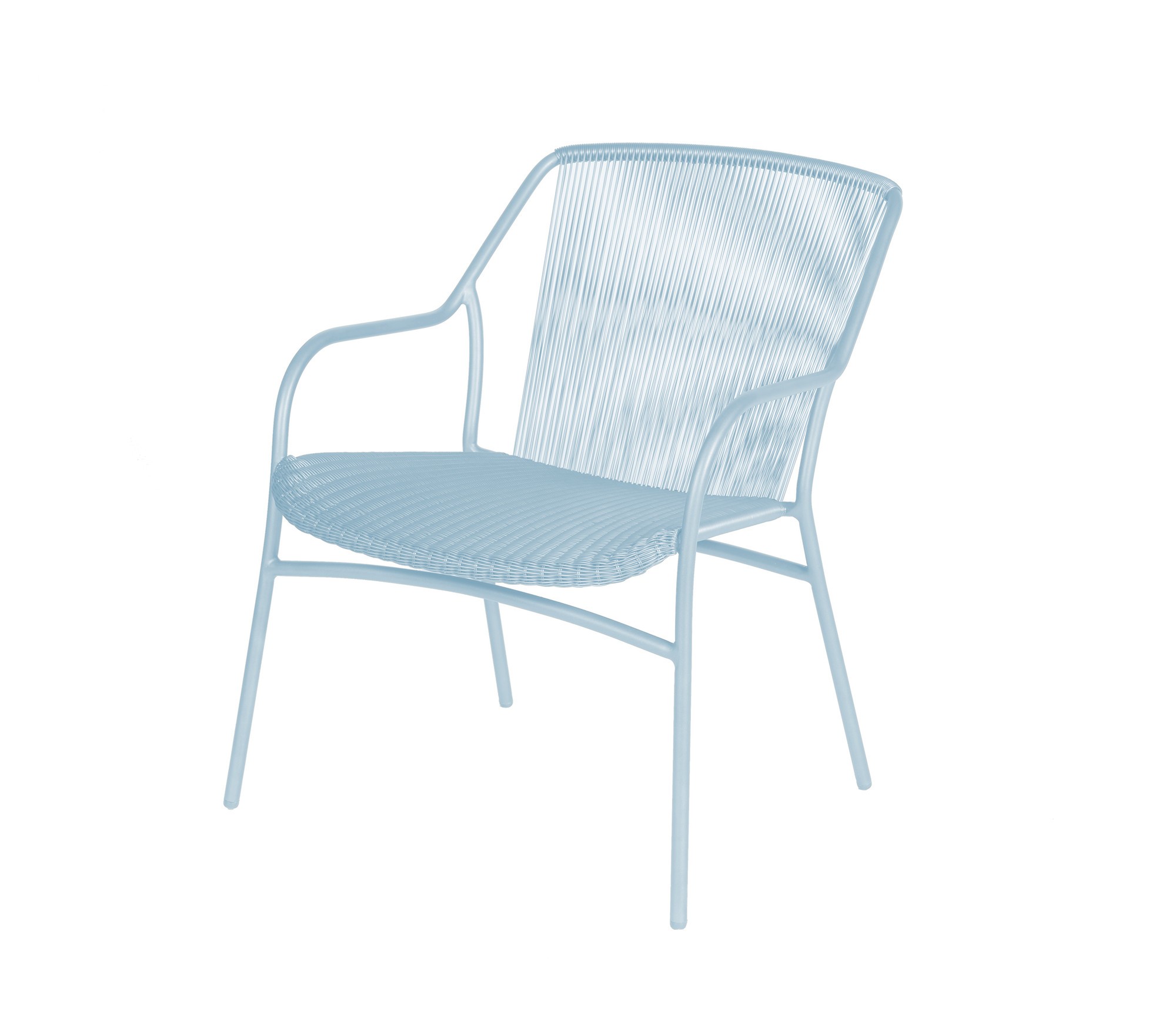 Sophie stacking lounge chair ice blue