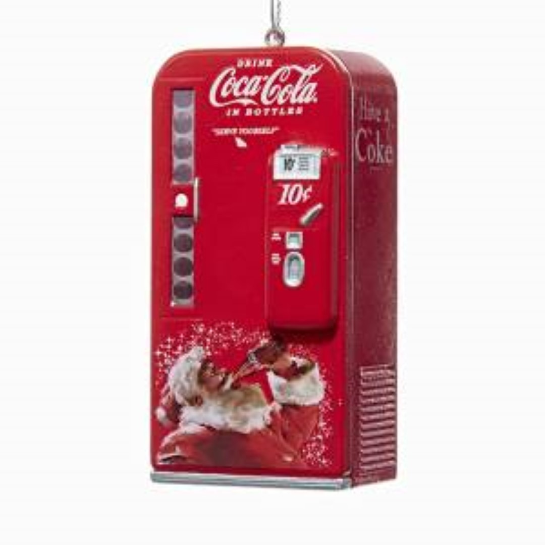 Coca-Cola Santa Vending Machine Christmas Ornament